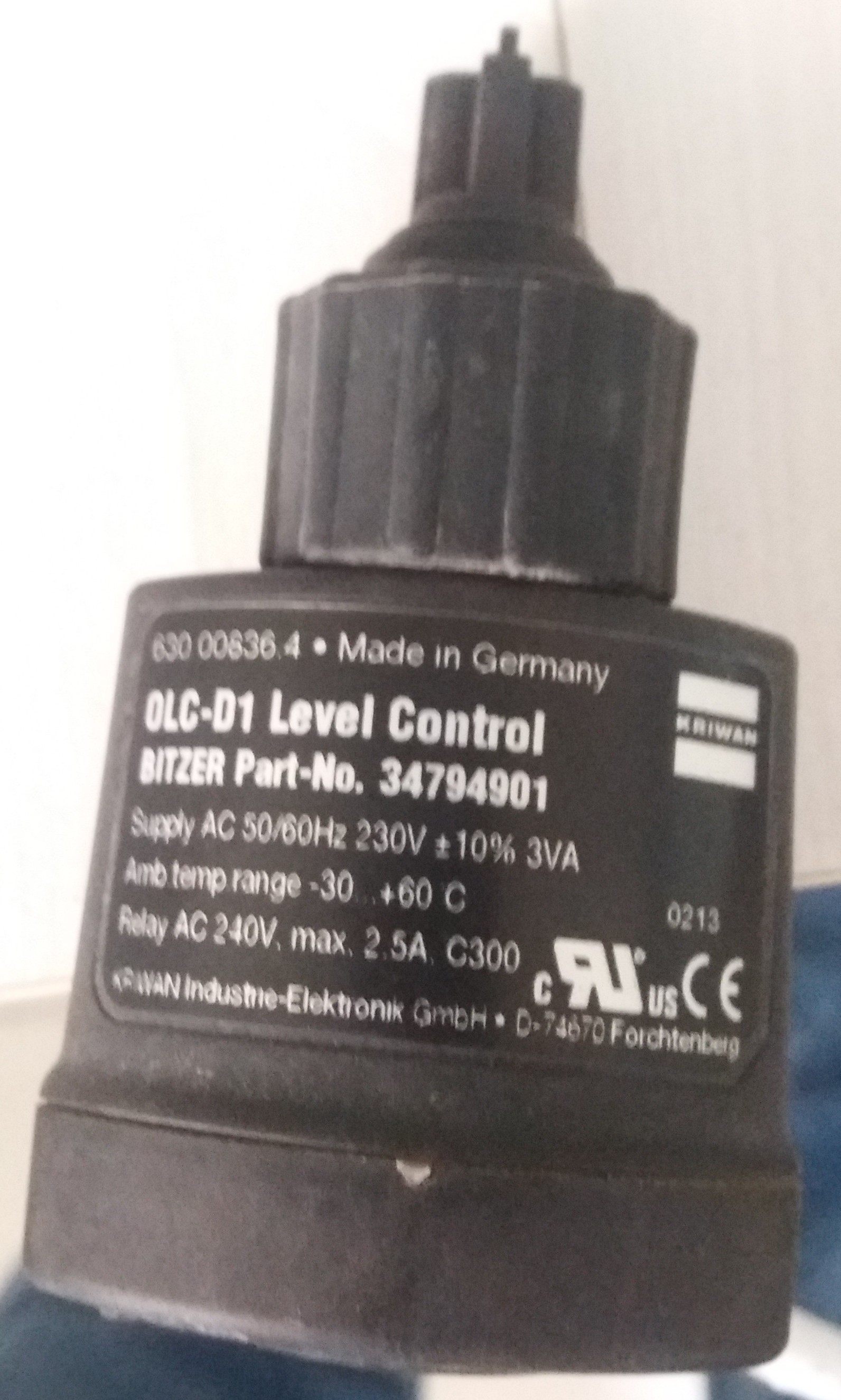 více o produktu - Snímač hladiny oleje OLC-D1 230V, 347949-01, Bitzer, 101.5647